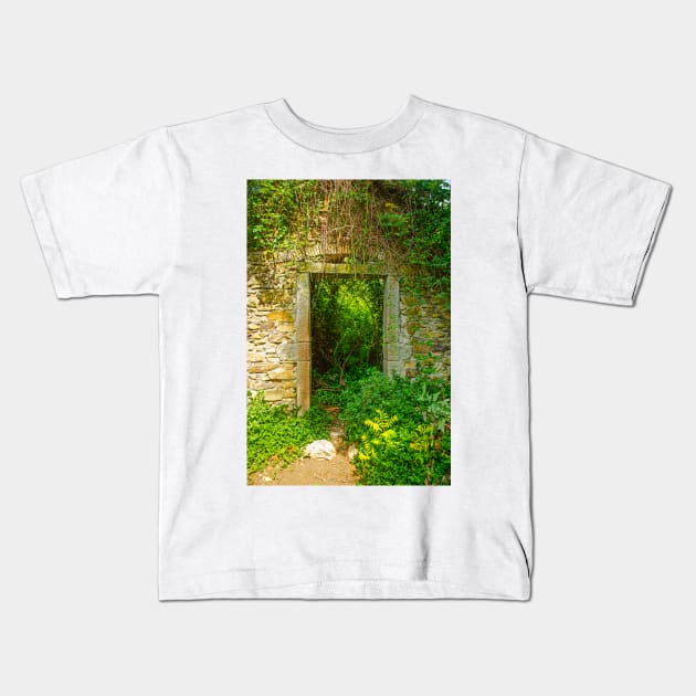 Stone Portal, Cinque Terre Kids T-Shirt by BrianPShaw